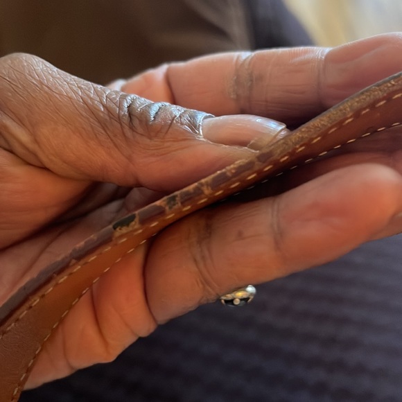 Dooney & Bourke bundle on two bags purses tan canvas used monogram - Picture 12 of 12
